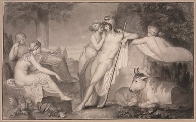 Paryż i Oenone, 1791. autorstwa John Flaxman