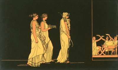 Penelopa niosąca łuk Ulissesa zalotnikom autorstwa John Flaxman