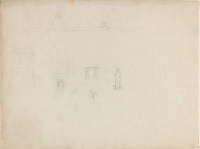 Arkusz Studiów Architektonicznych i Figur autorstwa John Flaxman