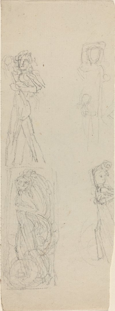 Arkusz studiów [recto i verso] autorstwa John Flaxman