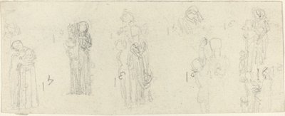 Arkusz studiów [recto i verso] autorstwa John Flaxman