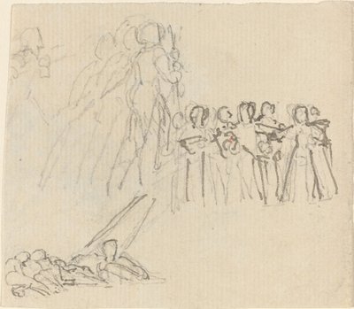 Arkusz studiów [recto i verso] autorstwa John Flaxman