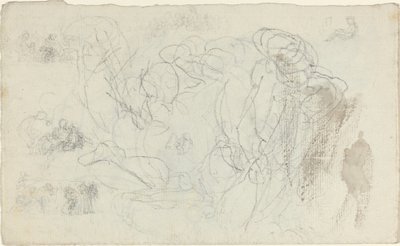 Arkusz studiów [recto i verso] autorstwa John Flaxman