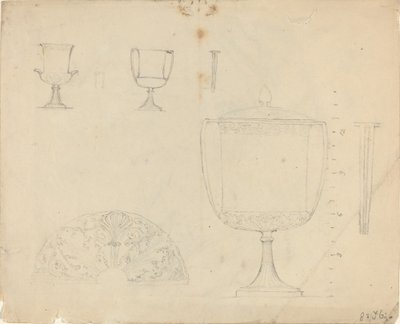 Arkusz studiów [recto i verso] autorstwa John Flaxman