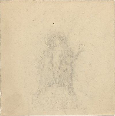 Studia do pomnika z ukoronowaniem postaci [recto i verso] autorstwa John Flaxman