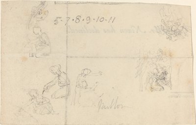 Badania kobiet klęczących autorstwa John Flaxman