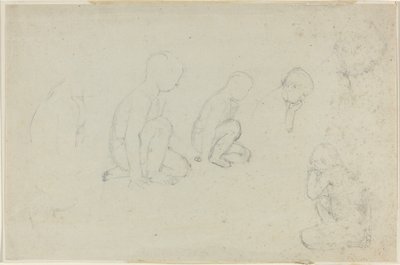 Badania klęczącego chłopca autorstwa John Flaxman