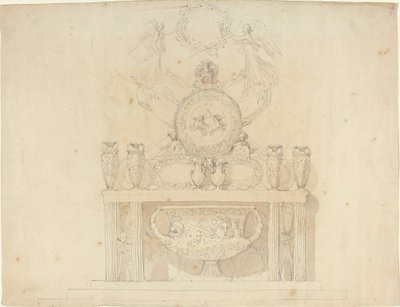 Studium dekoracji Pałacu Buckingham autorstwa John Flaxman