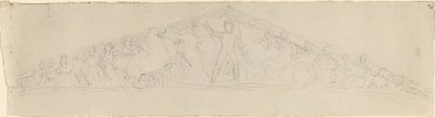 Studium rekonstrukcji frontonu zachodniego Partenonu autorstwa John Flaxman