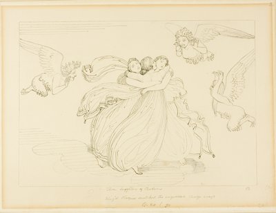 Harpie i córki Pandarusa autorstwa John Flaxman