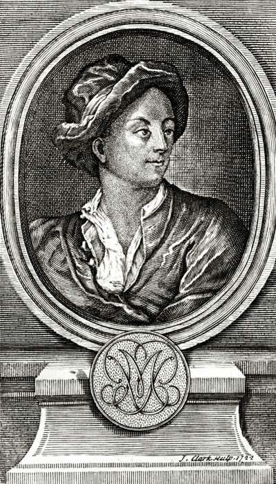 Matthew Prior, grawerowane przez J. Clarka, 1722 autorstwa John Francis Rigaud