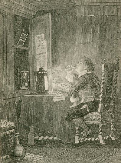 Blaize degustujący lekarstwa na dżumę autorstwa John Franklin