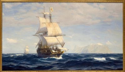 John Fraser: Magellan w cieśninie / obraz autorstwa John Fraser