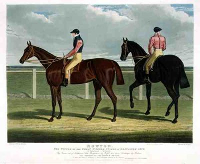 „Rowton”, zwycięzca Great St. Leger Stakes w Doncaster autorstwa John Frederick Herring Snr