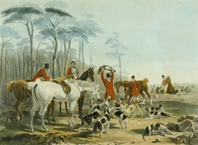 Śmierć rytowana przez Huffmana i Mackrilla (kolorowy grawerunek) autorstwa John Frederick Herring Snr