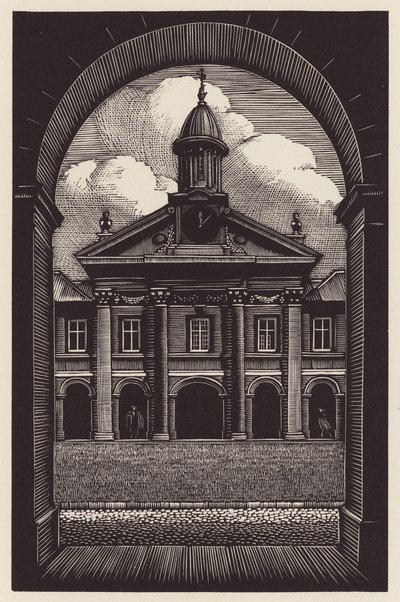 Cambridge: Emmanuel (drzeworyt) autorstwa John Frederick Greenwood