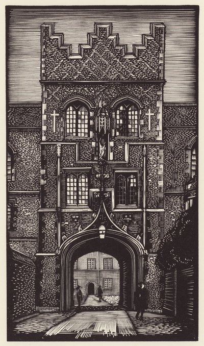 Cambridge: Jezus (drzeworyt) autorstwa John Frederick Greenwood
