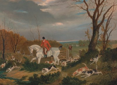 Polowanie w Suffolk: Ukrywanie się w pobliżu Herringswell autorstwa John Frederick Herring