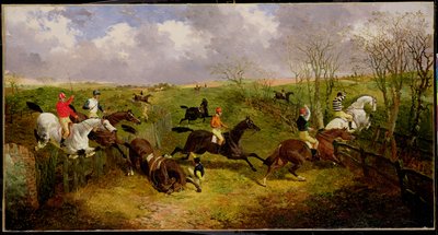 Bieg z przeszkodami (olej na płótnie) autorstwa John Frederick Herring Jnr