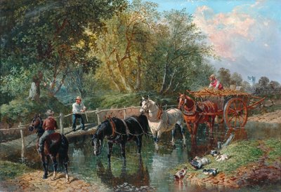 Przekraczanie strumienia autorstwa John Frederick Herring Junior
