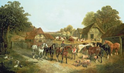 Angielska zagroda (olej) autorstwa John Frederick Herring Senior
