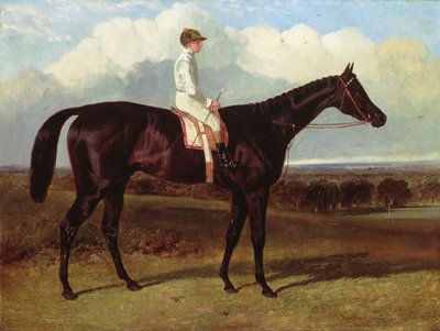 Jonathan Wild a koń rasy Dark Bay, w Goodwood, T.Ryder w górę, 1846 autorstwa John Frederick Herring Senior