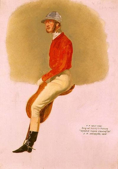 Szkic portretowy P.P. Esq. za „Pęknięcia z przeszkodami” autorstwa John Frederick Herring Senior