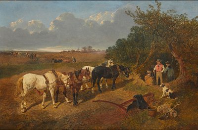 Odpoczynek drużyny (olej na płótnie) autorstwa John Frederick Jr. Herring