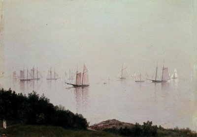 Popołudnie w Newport (olej na pokładzie) autorstwa John Frederick Kensett
