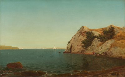 Beacon Rock, port w Newport autorstwa John Frederick Kensett
