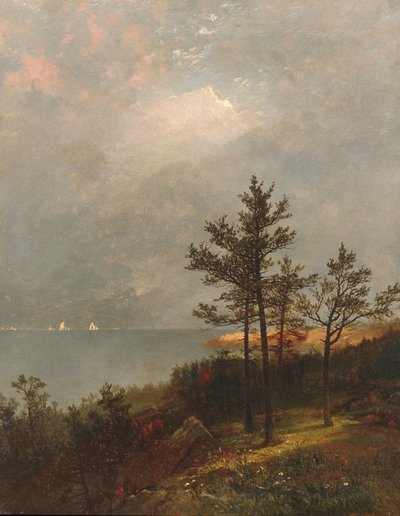 Gromadząca się burza na Long Island Sound, 1872 autorstwa John Frederick Kensett