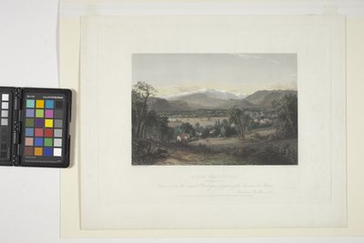 Mount Washington z doliny Conway (ręcznie kolorowany grawer) autorstwa John Frederick Kensett