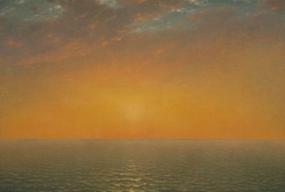 Zachód słońca nad morzem autorstwa John Frederick Kensett