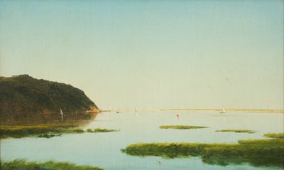 Widok na rzekę Shrewsbury, New Jersey autorstwa John Frederick Kensett