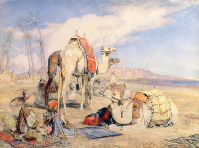 Postój na pustyni autorstwa John Frederick Lewis