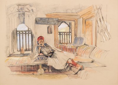 Wschodnie wnętrze autorstwa John Frederick Lewis