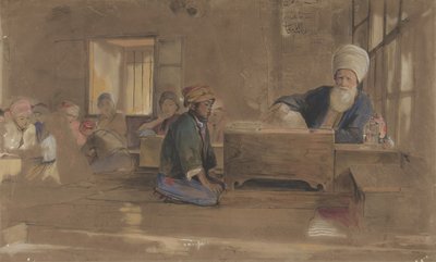 Szkoła arabska, 1841-51. autorstwa John Frederick Lewis
