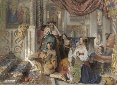 rzymscy pielgrzymi autorstwa John Frederick Lewis