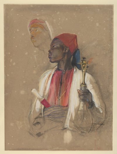 Studium do „Nosiciela fajki” autorstwa John Frederick Lewis