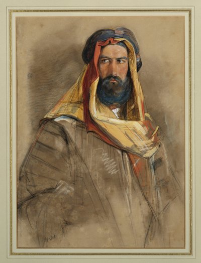 Studium arabskiego szejka autorstwa John Frederick Lewis