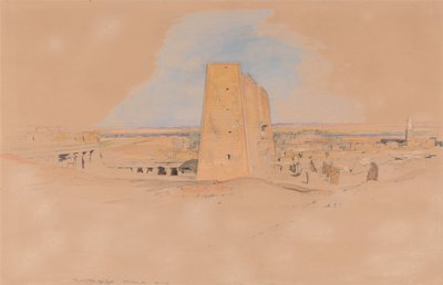 Świątynia Edfou, Górny Egipt autorstwa John Frederick Lewis