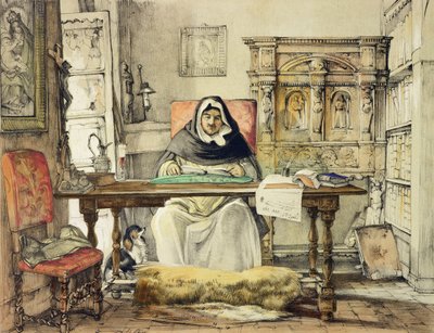 Przeor ze „Sketches of Spain”, ryty przez Charlesa Josepha Hullmandela (1789-1850), opublikowana w 1836 r. autorstwa John Frederick Lewis