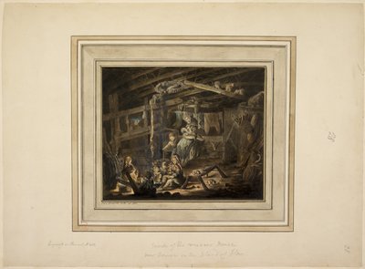 Wewnątrz Domu Tkacza w pobliżu Bomore na wyspie Islay autorstwa John Frederick Miller