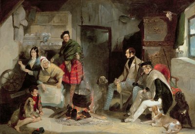 Highland Interior, według Sir Edwin Landseer (1802-73) autorstwa John Frederick Pasmore