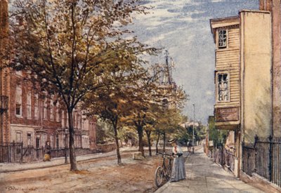 Church Row, Hampstead (kolor lito) autorstwa John Fulleylove