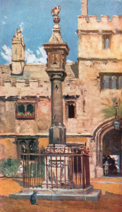 Corpus Christi College (druk kolorowy) autorstwa John Fulleylove