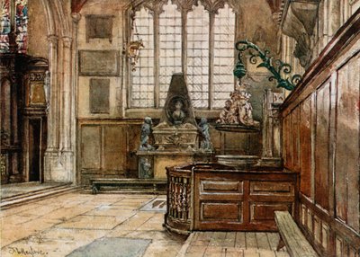 Wnętrze Allhallows, Barking-by-the-Tower autorstwa John Fulleylove