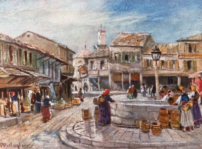 Kalamata nad Zatoką Messene autorstwa John Fulleylove