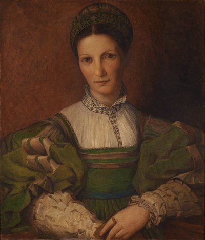Portret damy według Sebastiano Del Piombo autorstwa John Fulleylove