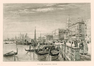 Riva dei Schiavoni, Wenecja (lito) autorstwa John Fulleylove